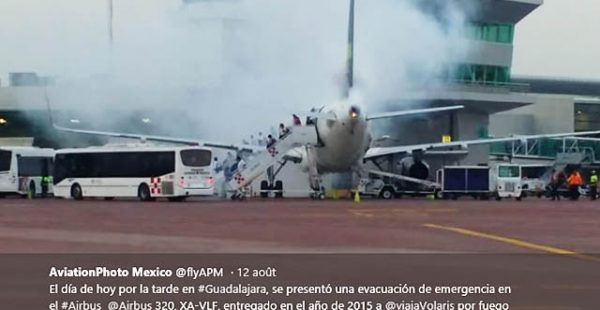 Deux avions des compagnies aériennes Aeromexico et Volaris ont été évacués, le premier pour un incendie déclaré et l’autr
